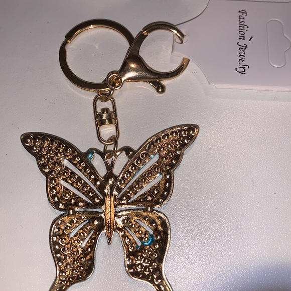 Butterfly purse/bag charm Keychain nwt - Picture 4 of 5